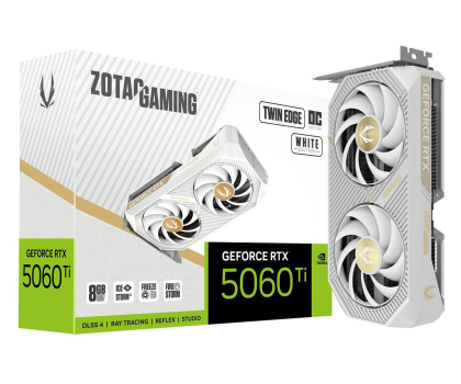 Karta graficzna NVIDIA Zotac GeForce RTX 5060 Ti Twin Edge OC White 8GB GDDR7 DLSS4